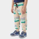 Boys Beige Graphic Print Jogger Pyjama, Beige, small