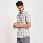 Cotton Checks Casual Shirt, Light Grey, small image number null