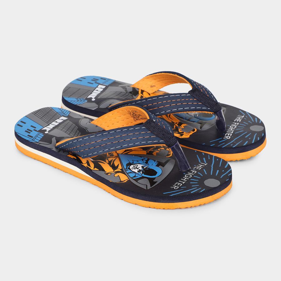 Boys' Slipper, Navy Blue, large image number null