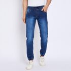 Men's Slim Fit Jeans , Mid Blue, small