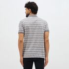 Men's Dark Grey Cotton Polo Collar Casual T-Shirt, Dark Grey, small image number null