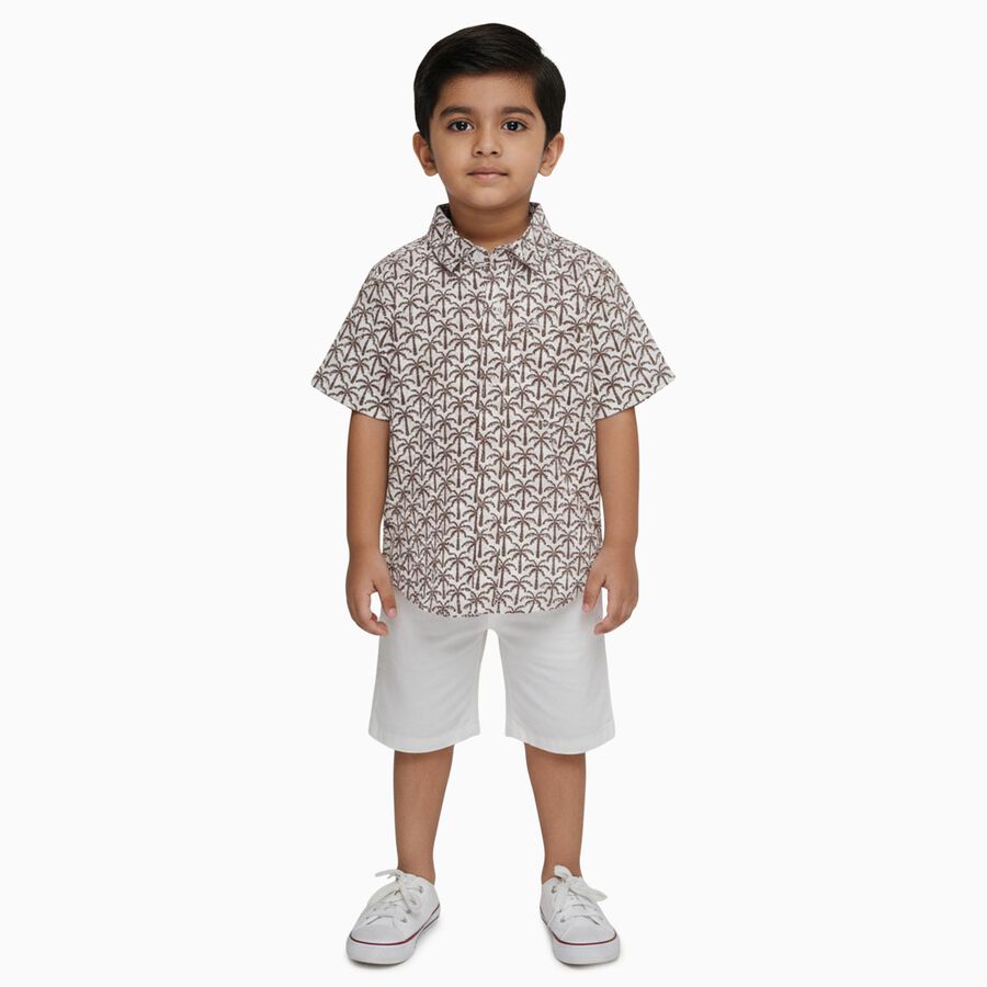 Boys' Casual Shirt, गहरा पीला, large image number null