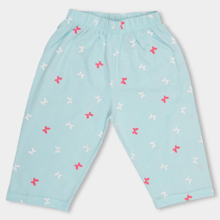 Girls' Capri , हल्का हरा, large image number null
