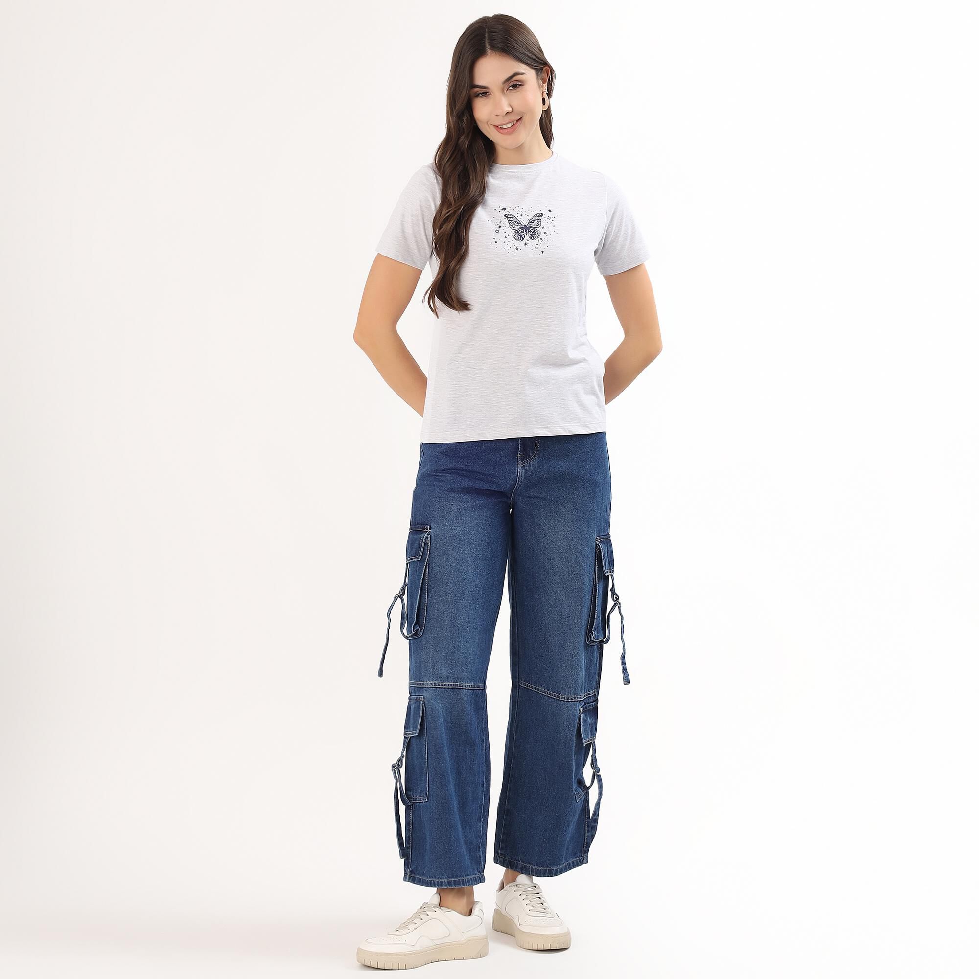 Wavelength Women's Classic Blue Slim Fit Jeans | Vishal Mega Mart
