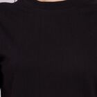Ladies' 100% Cotton Round Neck T-Shirt, Black, small image number null