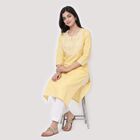 Ladies' Kurta, Yellow, small