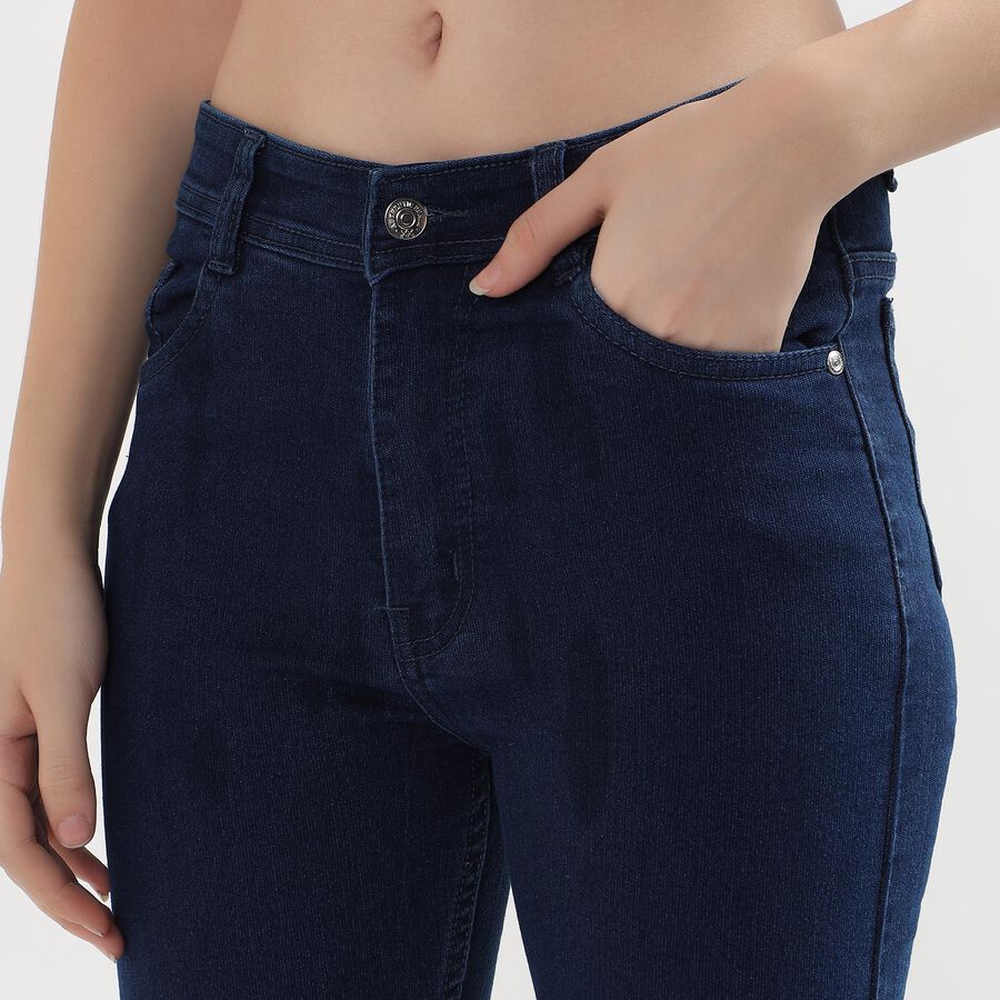 Ladies' Jeans, गहरा नीला, large image number null