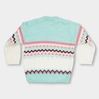 Infants Light Pastel Green Round Neck Jacquard Pullover, हल्का हरा, small image number null