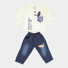 Infants Cotton Baba Suit, Yellow, small image number null