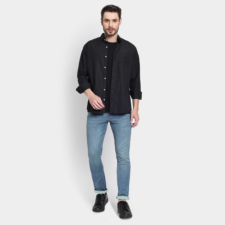 Men's Skinny Jeans, Dark Blue, large image number null