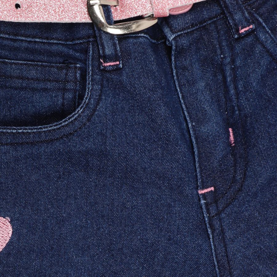 Girls' Jeans , Dark Blue, large image number null