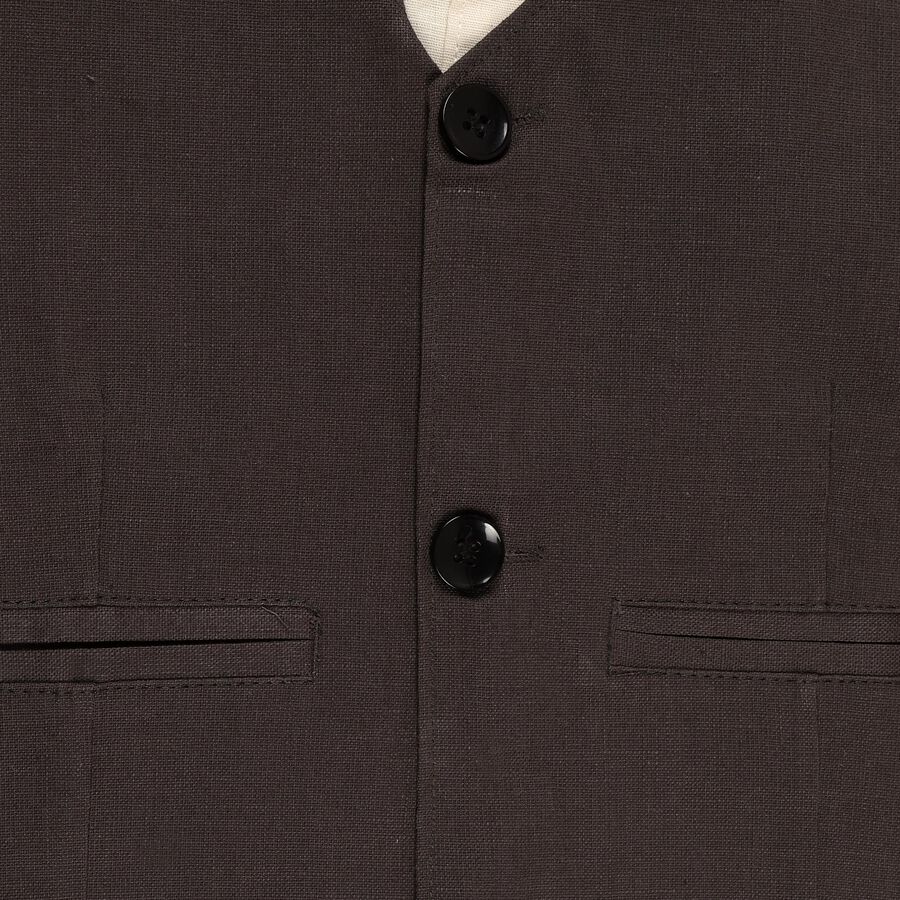 Boys Soft Beige Cotton Full Sleeve Classic Collar Casual Shirt, Beige, large image number null