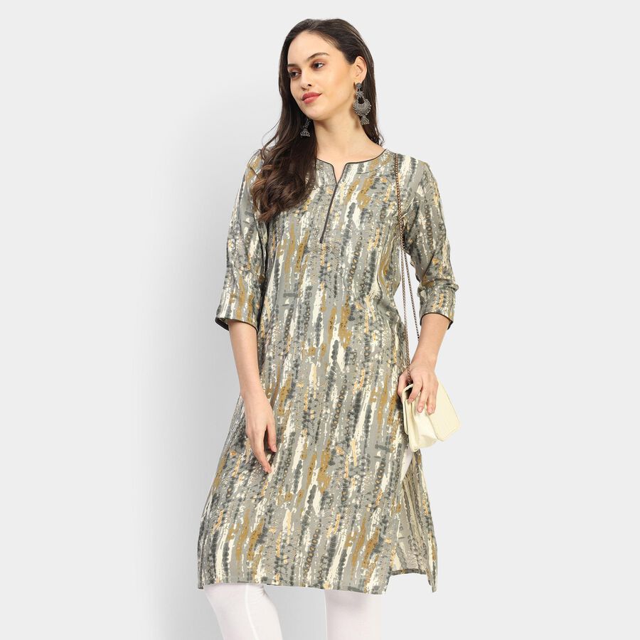 Ladies' Kurta, Light Grey, large image number null
