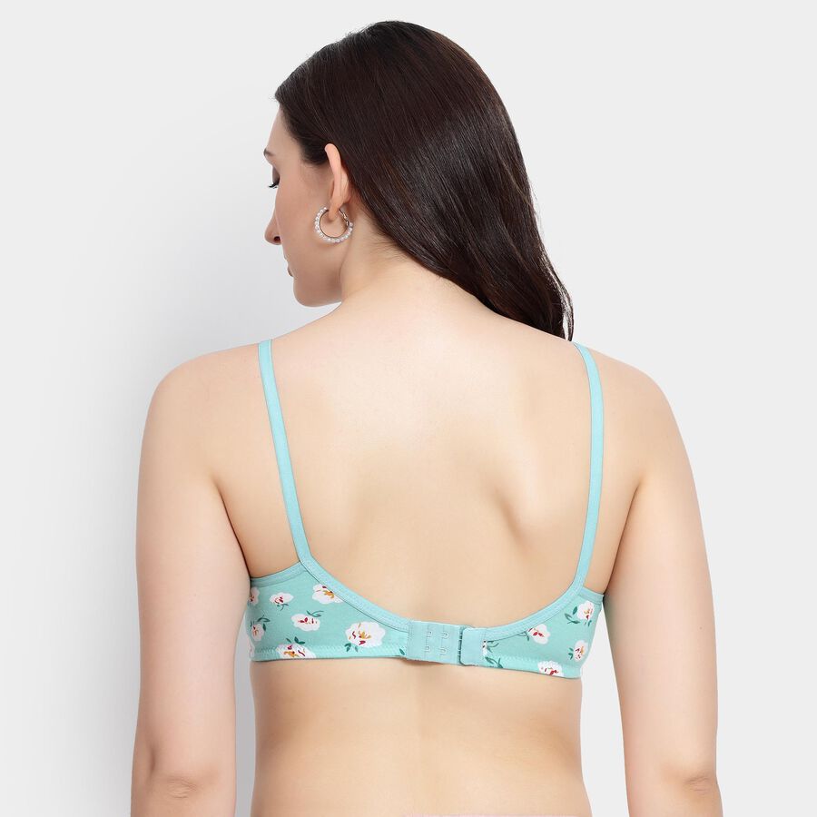 Ladies' 100% Cotton Bra , Light Green, large image number null
