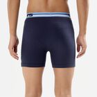 Men's 100% Cotton Long Length Trunks, Navy Blue, small image number null