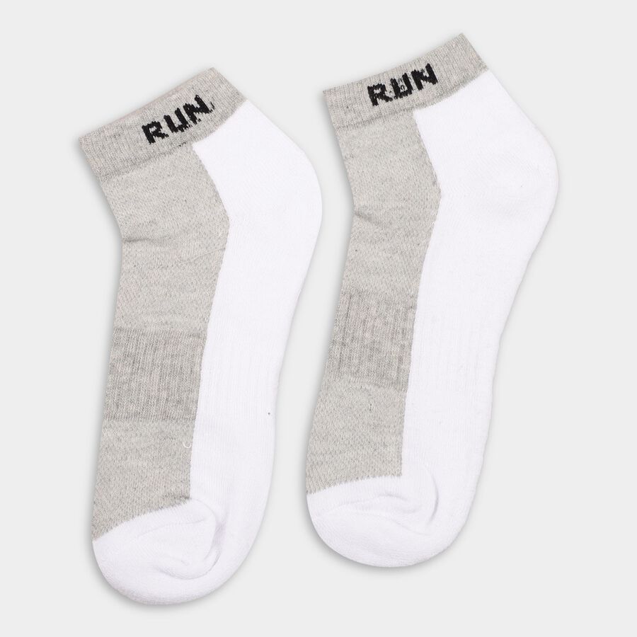 Men's Socks (Pack of 3), काला, large