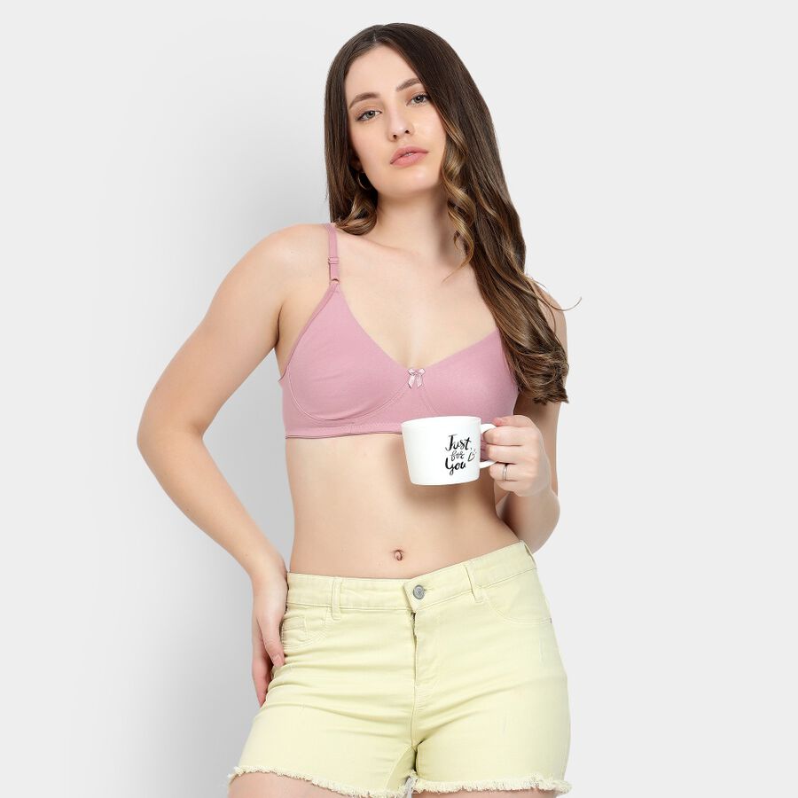 Ladies' Non-Padded Bra, Light Pink, large image number null