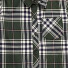 Boys' Dark Forest Green Cotton Full Sleeve Classic Collar Casual Shirt, Dark Green, small image number null