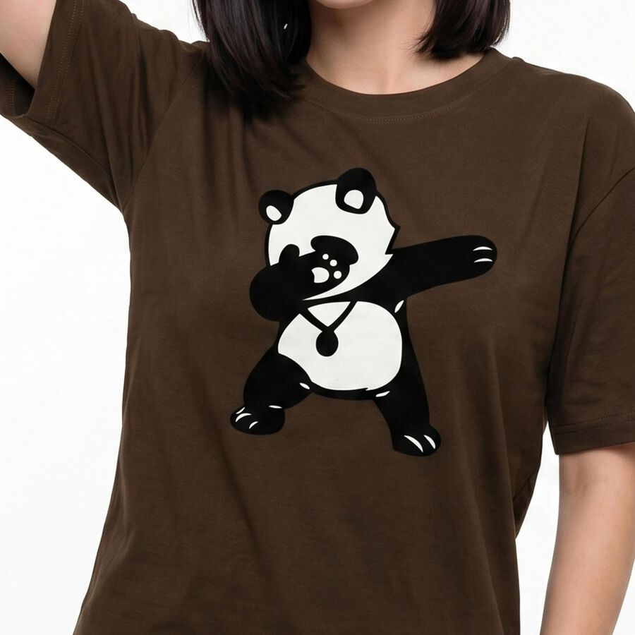 Women's Olive Green Cotton Round Neck Regular T-Shirt, ओलिव, large