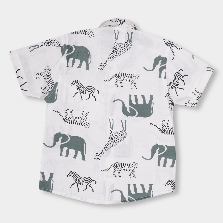 Boys' Casual Shirt , Off White, large image number null