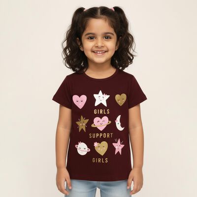 Girls' 100% Cotton T-Shirt