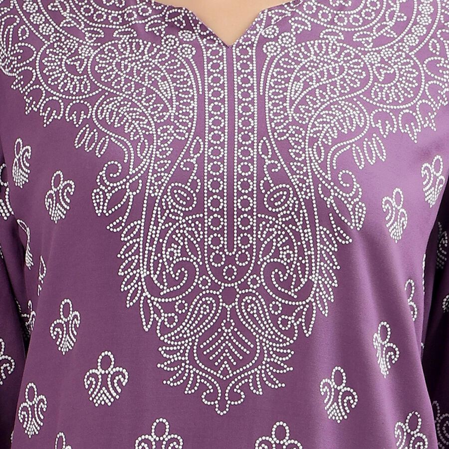Ladies' Kurta, Purple, large image number null