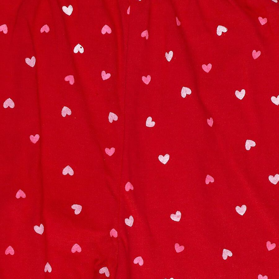 Girls Fuchsia Regular Fit Elasticated Waist Pyjama, रानी (फ्यूशिया), large