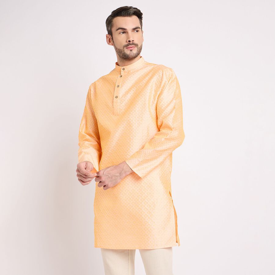Men's Kurta, Peach, large image number null