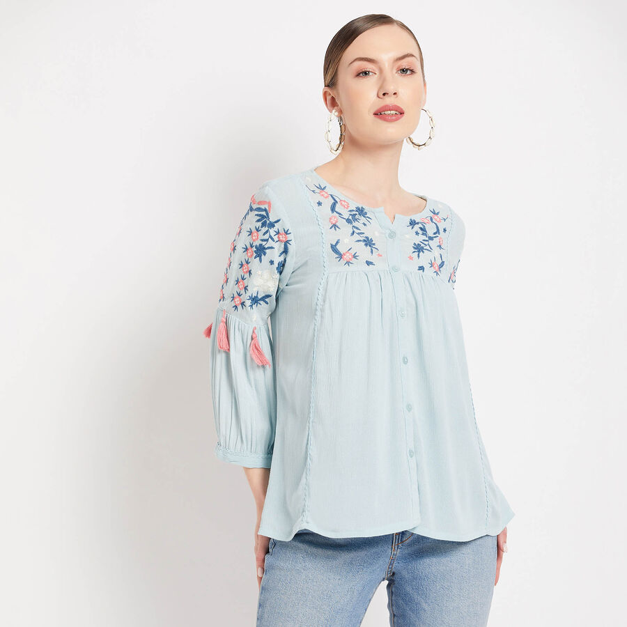 All Over Print Shirt, Aqua, large image number null