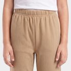 Girls' Brown Long Johns Thermal, भूरा, small