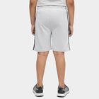 Boys' Grey Regular Fit Bermuda Shorts, Ecru Melange, small