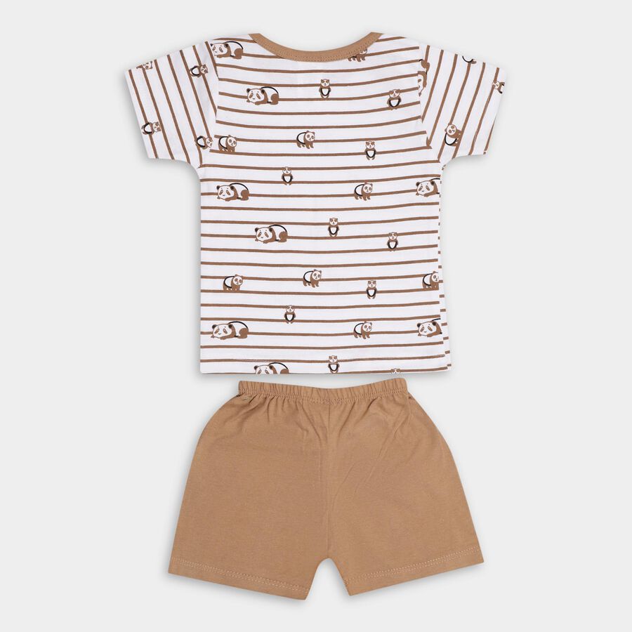 Infant Boys' 100% Cotton Baba Suit , Beige, large
