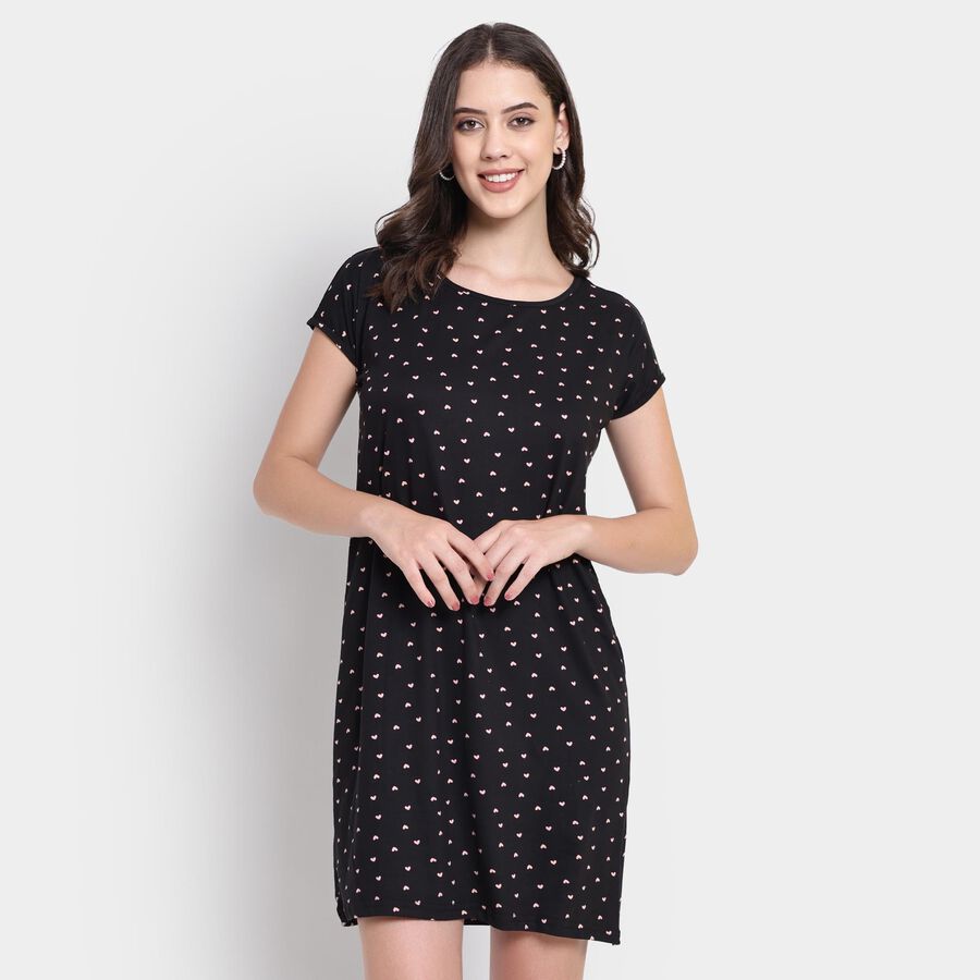 Ladies' Nighty , Black, large image number null
