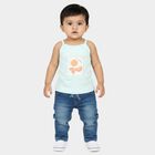Infants' Vest, Aqua, small