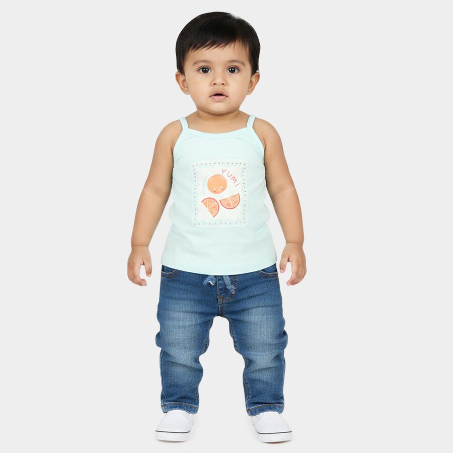Infants' Vest, Aqua, large