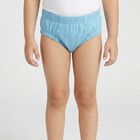 Boys Light Blue Regular Fit Solid Briefs, Light Blue, small