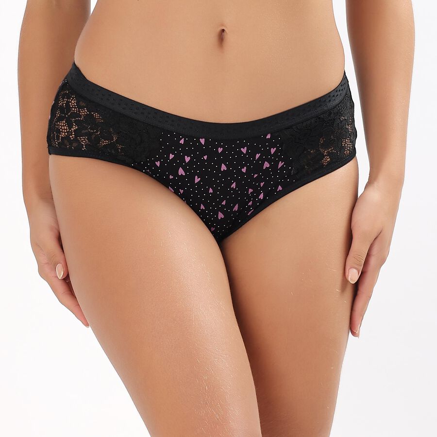 Ladies' Panty, Black, large