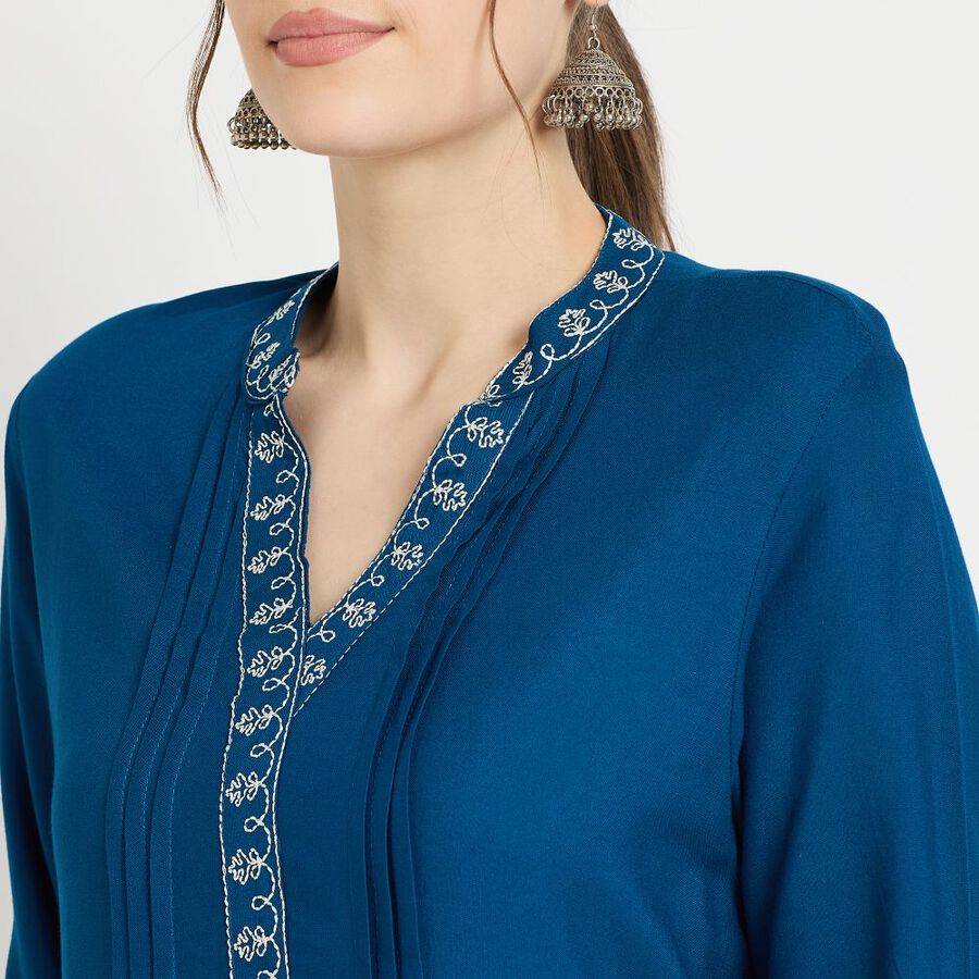 Ladies' Kurta, टील ब्लू, large image number null