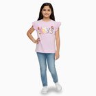 Girls' 100% Cotton T-Shirt, लाइलेक, small image number null
