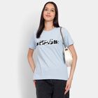 Ladies' Round Neck T-Shirt, हल्का नीला, small image number null