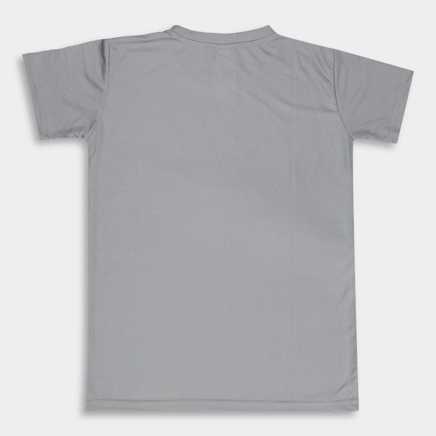Boys' Half Sleeves T-Shirt, हल्का ग्रे, large image number null