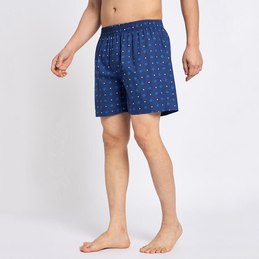 Men's 100% Cotton Boxers , नेवी ब्लू, large image number null