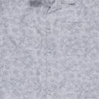 Boys' Blue Cotton Half Sleeve Classic Collar Checked Casual Shirt, Mid Blue, small