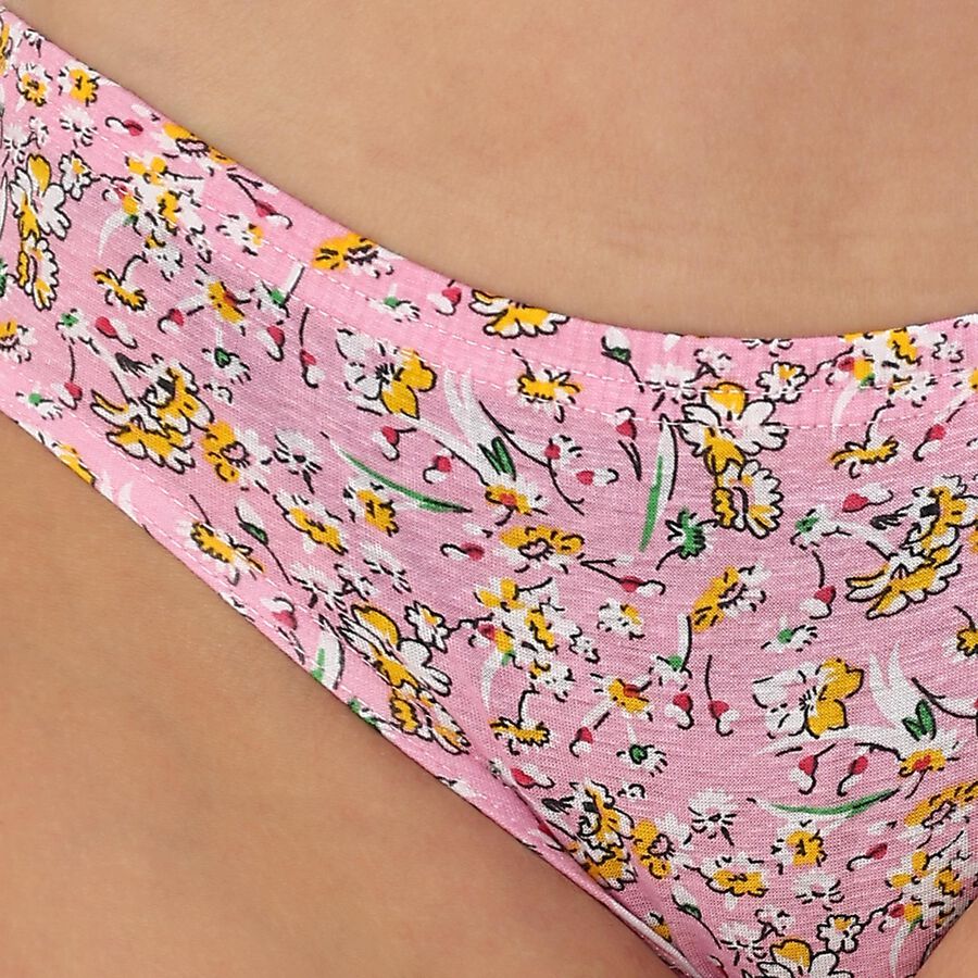 Women's Cotton Regular Fit Panty, हल्का गुलाबी, large