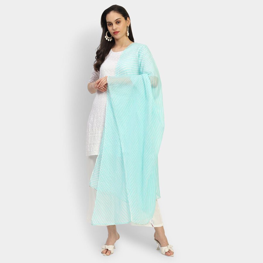 Ladies' Dupatta , Aqua, large image number null