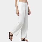 Women's Off White Wide-Leg Striped Palazzos, Off White, small