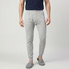 Men's Grey Long Johns Thermal, मिश्रित हल्का ग्रे, small