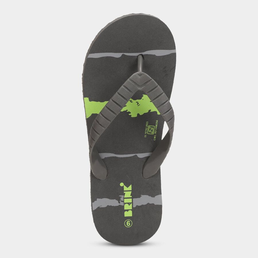 Men's Printed Slippers, ग्रे, large image number null