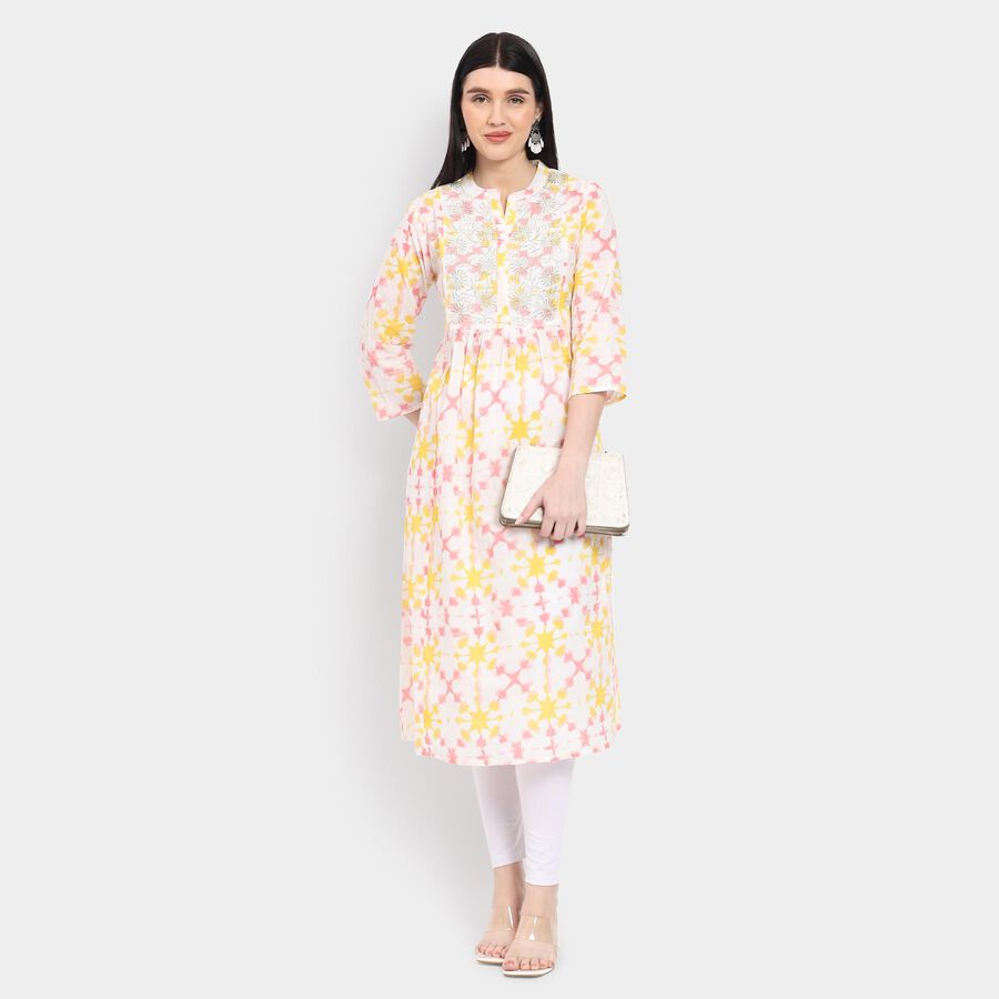Ladies' 100% Cotton Kurta , Pink, large image number null
