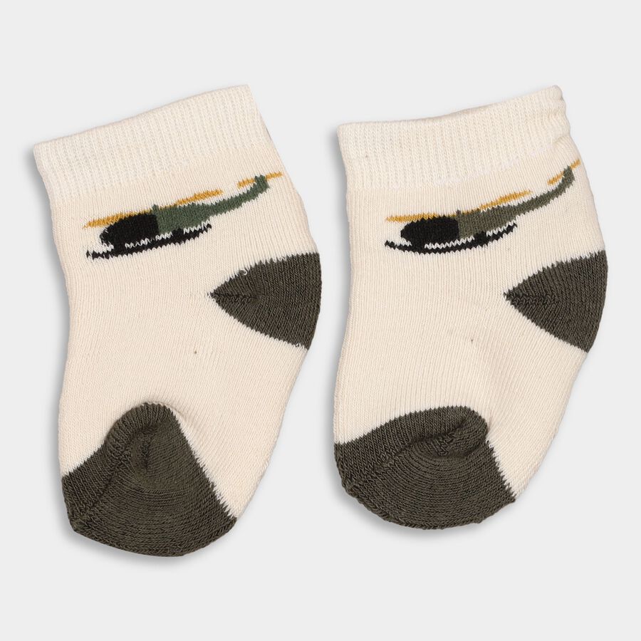 Infants' Socks (Pack of 2), Off White, large image number null